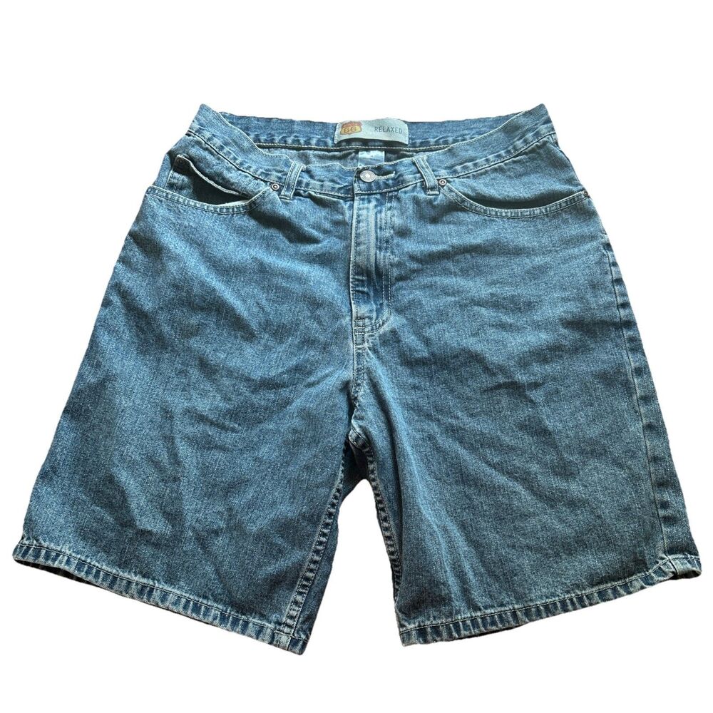 Vintage Route 66 Relaxed‎ Fit Men’s Size 34 Denim Jean Shorts 9” Inseam Y2K